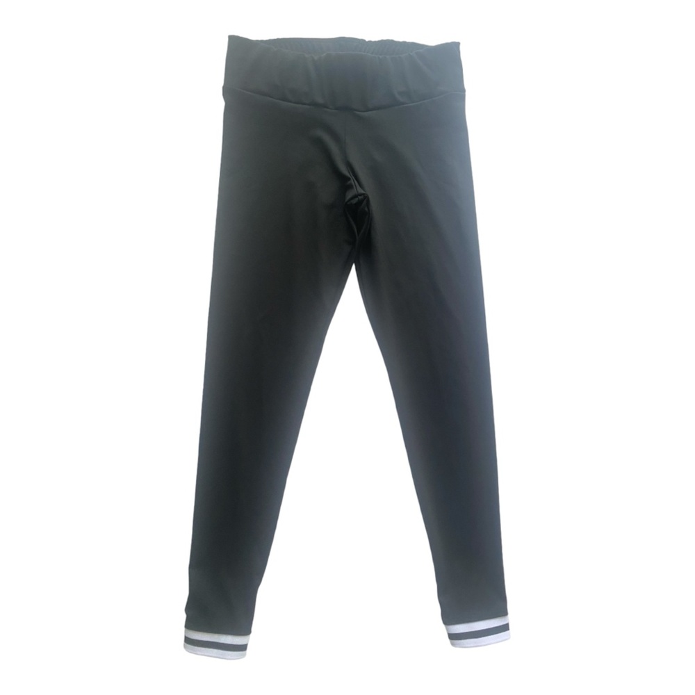 Varsity Spirit Women’s Black Ankle Hem Stripe Size S Leggings